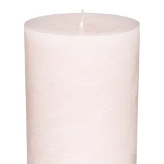 Comptoir de la Bougie Rustic Wax Pillar Candle (7 x 14 cm, Pink)