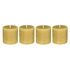 Comptoir de la Bougie Olia Wax Votive Candle Set (4 Pc., Yellow)