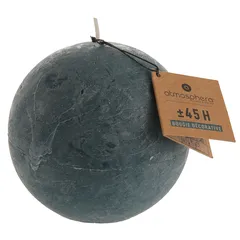 Comptoir de la Bougie Olia Rustic Wax Ball Candle (10 cm, Dark Blue)