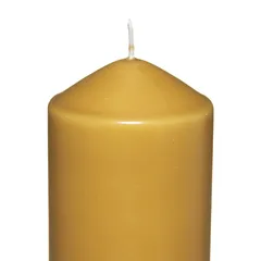 Comptoir de la Bougie Hugo Wax Pillar Candle (6.8 x 14 cm, Yellow)