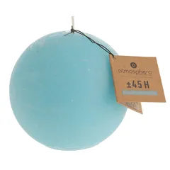 Comptoir de la Bougie Rustic Wax Ball Candle (10 cm, Turquoise)