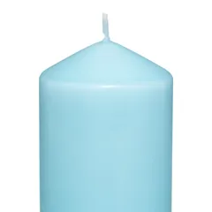 Comptoir de la Bougie Hugo Wax Pillar Candle (6.8 x 14 cm, Turquoise)