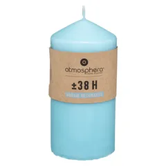 Comptoir de la Bougie Hugo Wax Pillar Candle (6.8 x 14 cm, Turquoise)