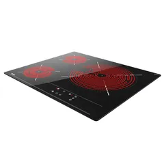 Teka Built-In 3-Zone Vitroceramic Hob, TBC 63632 TTC (6.4 x 60 x 51 cm)