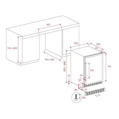 Teka Freestanding Beverage Cooler, RVU 20046 G (134 L)