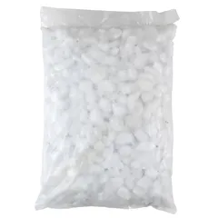 حصى تزيين طبيعي أبيض ثلجي إيس (2-4 سم ، 20 كجم)