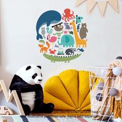 RoomMates Andy Westface We Are One Animal Peel & Stick Wall Decal (22.86 x 44.13 cm, 4 Pc.)