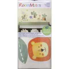 RoomMates Jungle Friends Peel & Stick Wall Decal (25.4 x 45.72 cm, 4 Pc.)