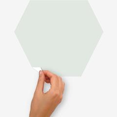 ملصقات جدارية سهلة التقشير واللصق بتصميم سداسي باللون العفني روم ميتس (3 قطع، 32.39 × 32.39 سم)