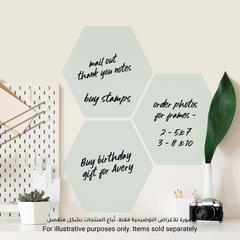 RoomMates Dry-Erase Light Sage Hexagon Peel & Stick Wall Decal (32.39 x 32.39 cm, 3 Pc.)