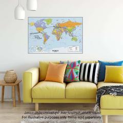 RoomMates World Map Dry-Erase Peel & Stick Wall Decal (68.58 x 101.60 cm, 1 Pc.)