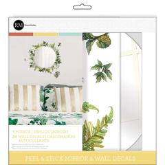 RoomMates Fern Peel & Stick Wall Decal W/Circle Mirror (24.13 x 60.96 cm, 3 Pc.)