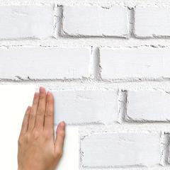 RoomMates White Brick Peel & Stick Wall Decal (43.82 x 92.71 cm, 2 Pc.)