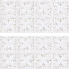 RoomMates White Tin Peel & Stick Backsplash Tile Decal (43.82 x 92.71 cm, 2 Pc.)