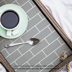 RoomMates Gray Subway Tile Peel & Stick Backsplash Decal (26.67 x 26.67 cm, 4 Pc.)