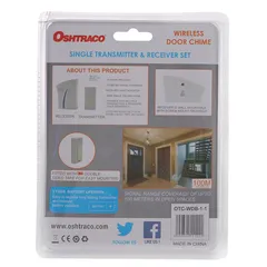 Oshtraco Battery-Operated Door Chime (100 m)