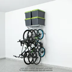 رف تخزين مثبت على الجدار مع خطافات دراجة جراج إسنشالز (50.8 × 81.28 × 50.8 سم)
