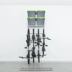 Garage Essentials Wall-Mounted Storage Rack W/Bike Hooks (50.8 x 81.28 x 50.8 cm)