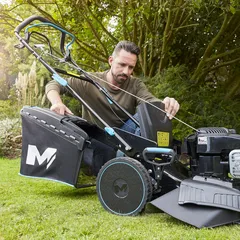 Mac Allister Petrol Rotary Lawn Mower, MLMP550SP46-M&S (140 cc, 60 L)