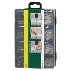 طقم لقم وريش مثقاب ومفك براغي بوش (27 قطعة) + طقم تركيب (173 قطعة)