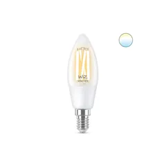 WiZ Tunable C35 E14 Smart Candle Light Bulb (40 W, Warm to Cool White)