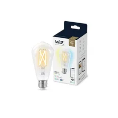 WiZ Tunable ST64 E27 Smart Filament Light Bulb (60 W, Warm to Cool White)