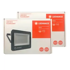 مجموعة أضواء LED كشافة اقتصادية ليدفانس (100 واط ، 2 قطعة ، أبيض ساطع)