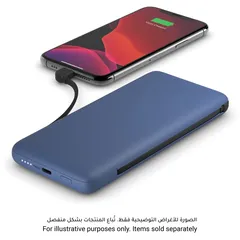 باور بانك USB-C مع كابلات مدمجة بوست تشارج بيلكين (10000 مللي أمبير / ساعة)