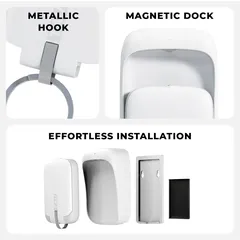 Rolling Square TAU 3-in-1 Mini Power Bank (1400 mAh, Pure White)