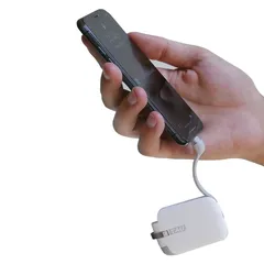 Rolling Square TAU 3-in-1 Mini Power Bank (1400 mAh, Pure White)