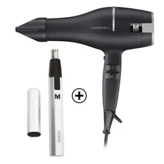 Moser Edition PRO 2 Hair Dryer, 4332-0150 (2000 W) + Cordless Nose Trimmer, 4900-0050