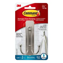 3M Command Large Double Bathroom Hook