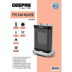 Geepas PTC Fan Heater, GRH28529 (1500 W)