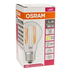 Osram Dimmable E27 LED Filament Light Bulb (7 W, Warm White)