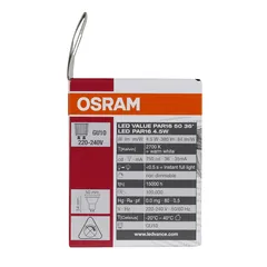 Osram GU10 LED PAR16 Light Bulb (4.5 W, Warm White)