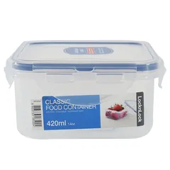 Lock & Lock Square Plastic Food Container (420 ml)