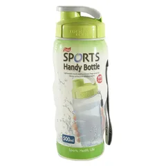 Lock & Lock Plastic Sports Bottle (500 ml, Green)