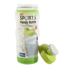 Lock & Lock Plastic Sports Bottle (500 ml, Green)