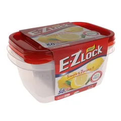 Lock & Lock EZLock Rectangular Container Set (800 ml, 2 Pc.)
