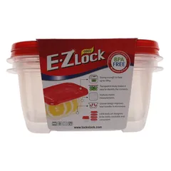 Lock & Lock EZLock Rectangular Container Set (800 ml, 2 Pc.)