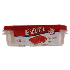 Lock & Lock EZLock Rectangular Container Set (965 ml, 2 Pc.)