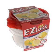 Lock & Lock EZLock Round Container Set (120 ml, 3 Pc.)