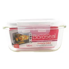 Lock & Lock Square Glass Container (540 ml)