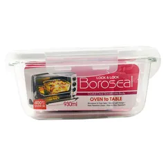 Lock & Lock Square Glass Container (930 ml)