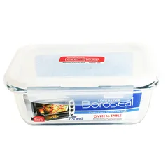 Lock & Lock Rectangular Glass Container (730 ml)