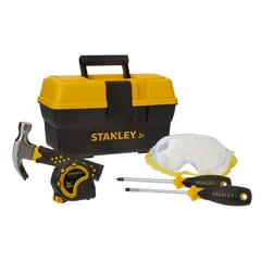 Stanley Jr. Kids Toy Construction Tool Kit W/Tool Box (5 Pc.)