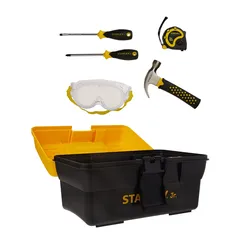 Stanley Jr. Kids Toy Construction Tool Kit W/Tool Box (5 Pc.)