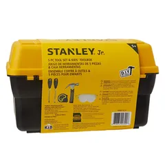 Stanley Jr. Kids Toy Construction Tool Kit W/Tool Box (5 Pc.)