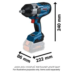 Bosch Professional Cordless Impact Wrench, GDS 18V-1000 (18 V)