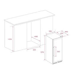 Teka Freestanding Beverage Cooler, RVF 20110 GBK (309 L)